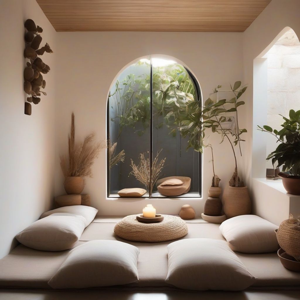 Peaceful meditation space