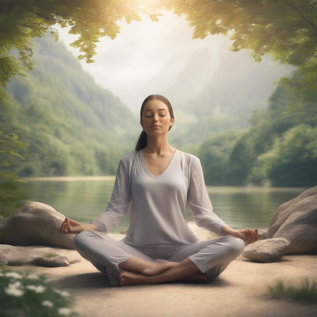 Mindful Woman Meditating