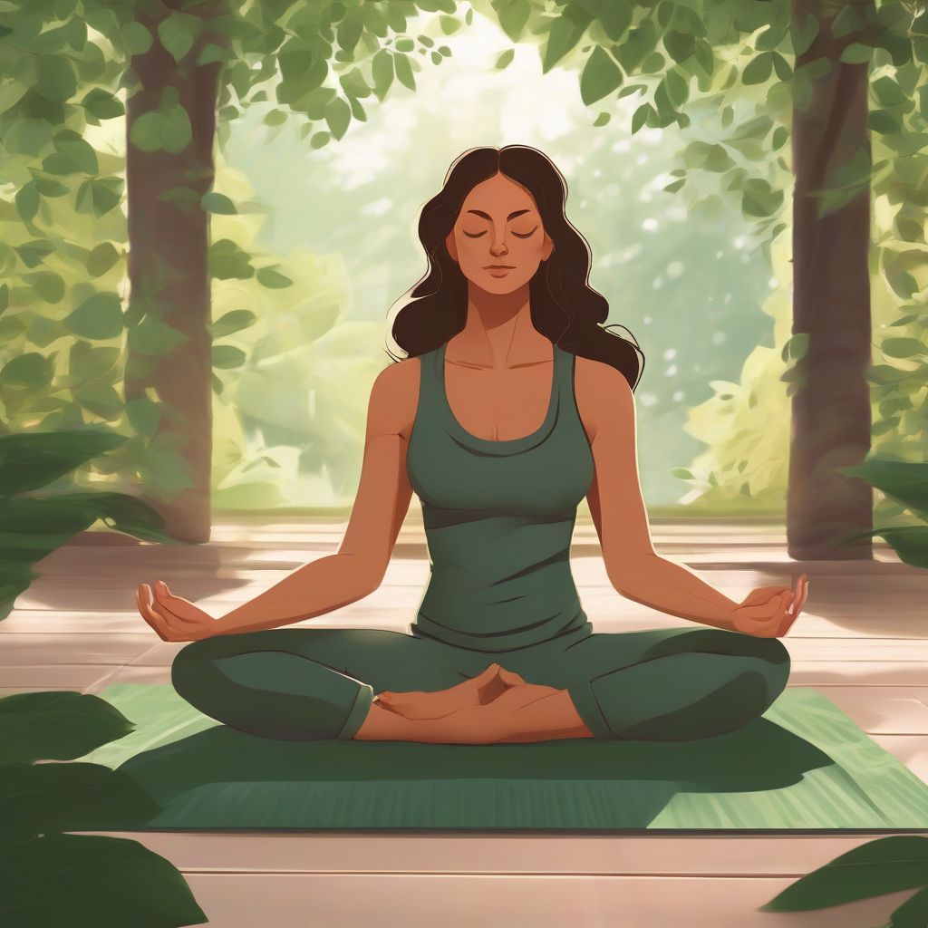 Mindful Woman Meditating