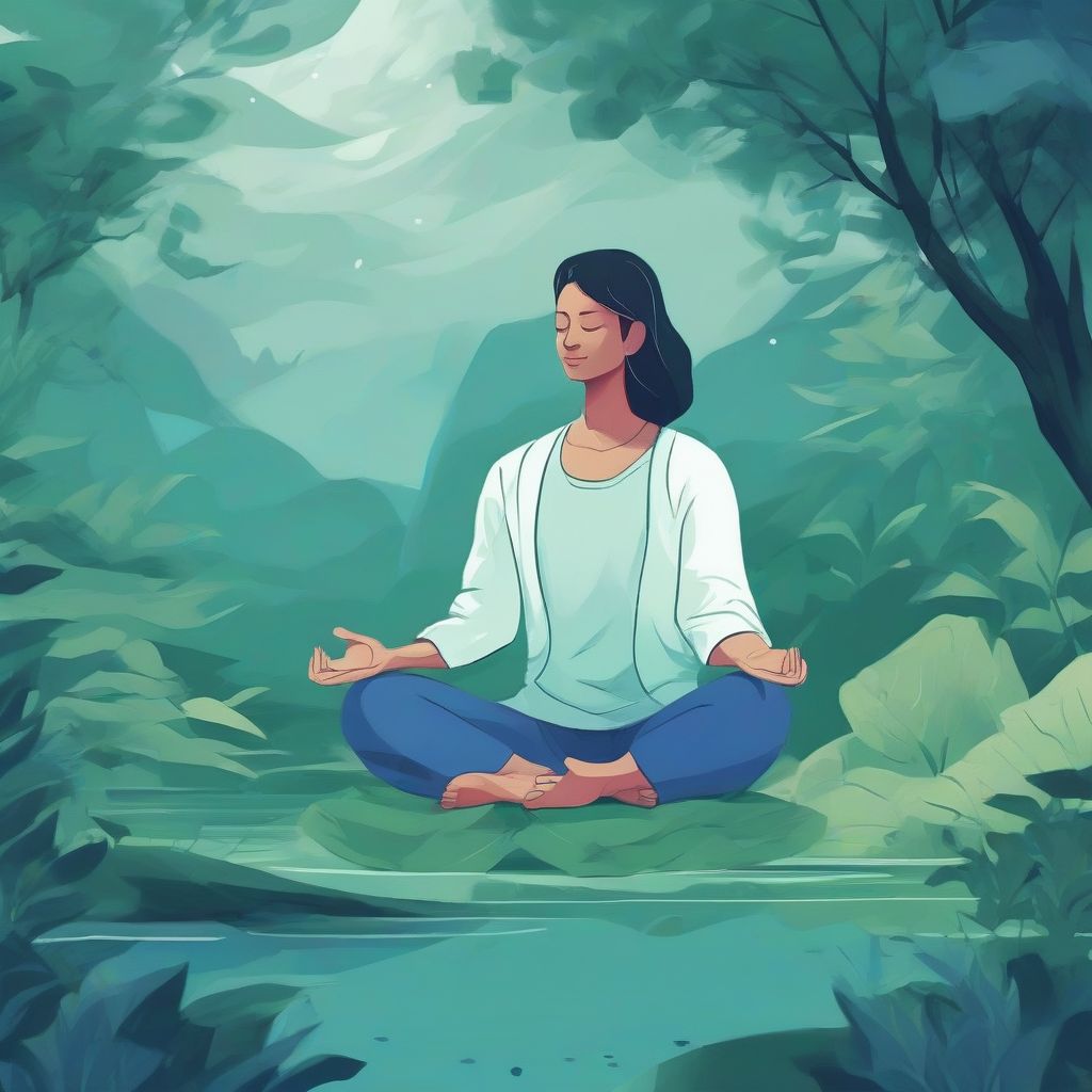 Peaceful Meditation Scene